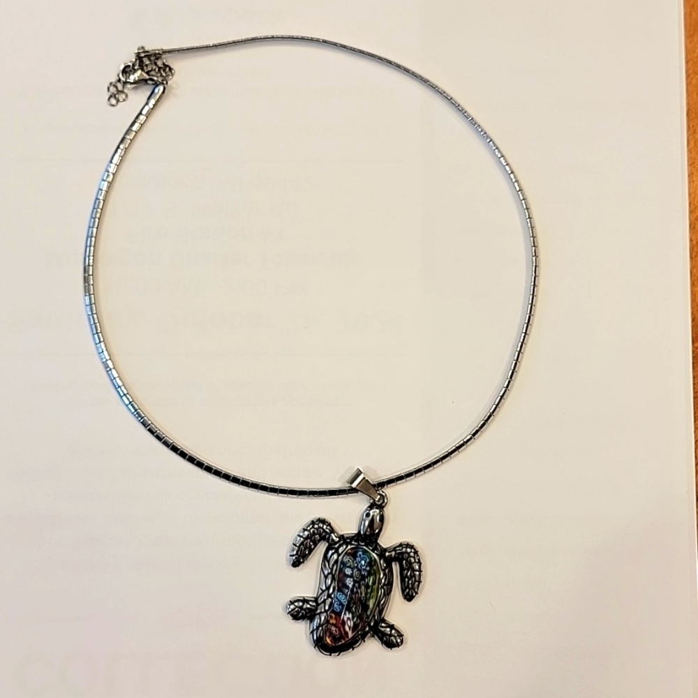 Multi Color Turtle Pendant Necklace Fashion Adjustable Size 16"-18" Brand new